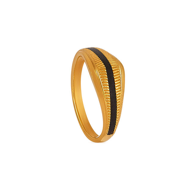 Tanishq 22KT Elephant Tail-Inspired Ring for Men 2