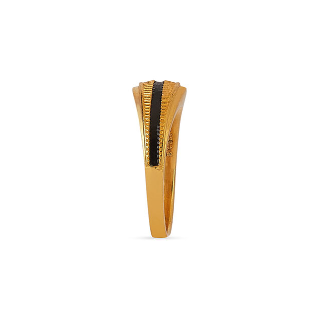Tanishq 22KT Elephant Tail-Inspired Ring for Men 4