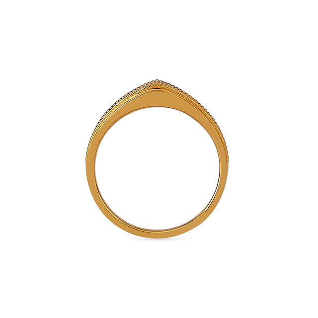 Tanishq 22KT Elephant Tail-Inspired Ring for Men 5
