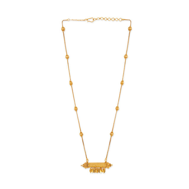 Tanishq 22KT Elakkathali Gold Necklace for Women 