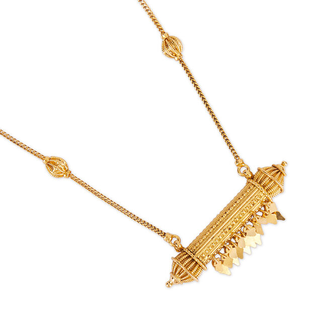 Tanishq 22KT Elakkathali Gold Necklace for Women 3
