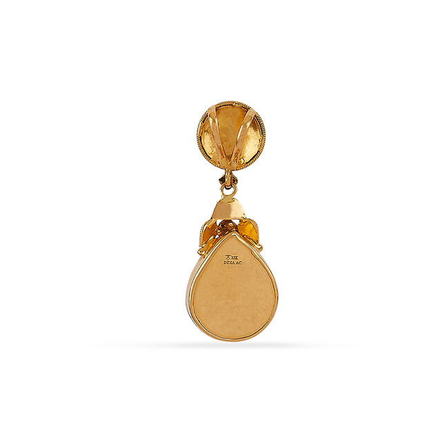 Tanishq 22KT Shankhpushpam Drop Pendant for Women 4