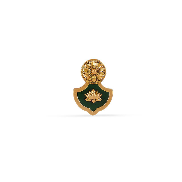 Tanishq 22KT Lotus Crest Palakka Pendant for Women 