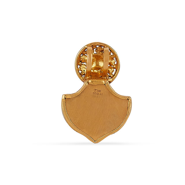 Tanishq 22KT Lotus Crest Palakka Pendant for Women 4