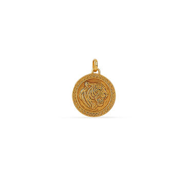 Tanishq 22KT Kasu Roar Pendant for Women