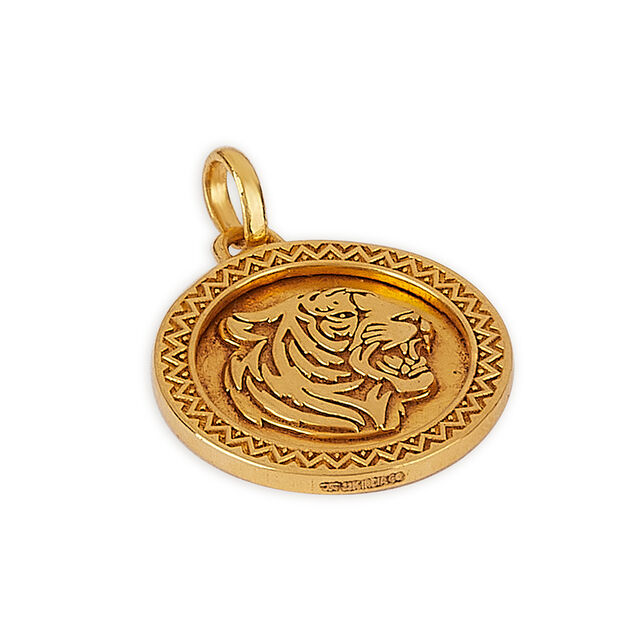 Tanishq 22KT Kasu Roar Pendant for Women 3