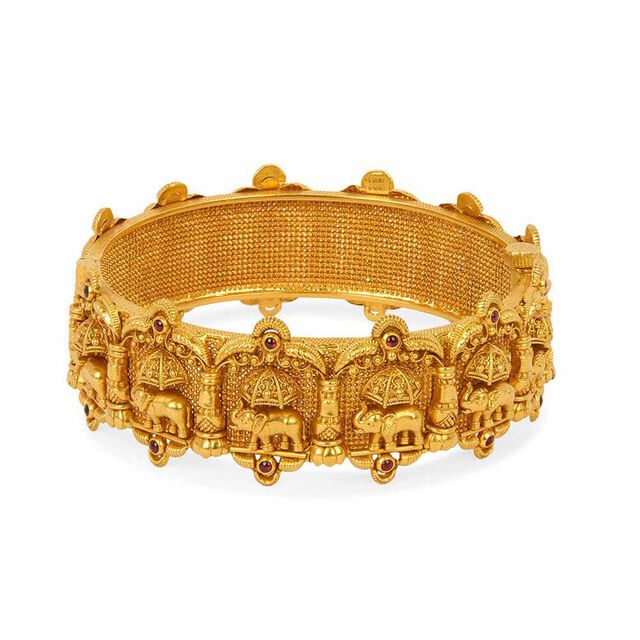 Tanishq 22KT Synthetic Stones Bangle for Women 