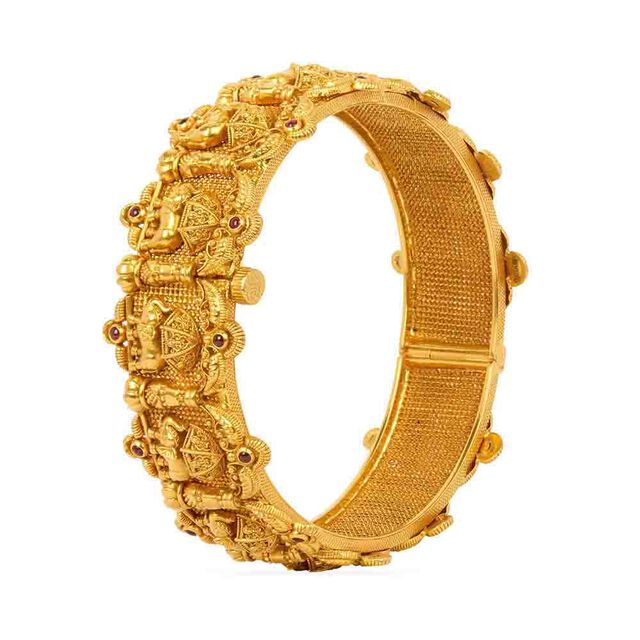 Tanishq 22KT Synthetic Stones Bangle for Women 3