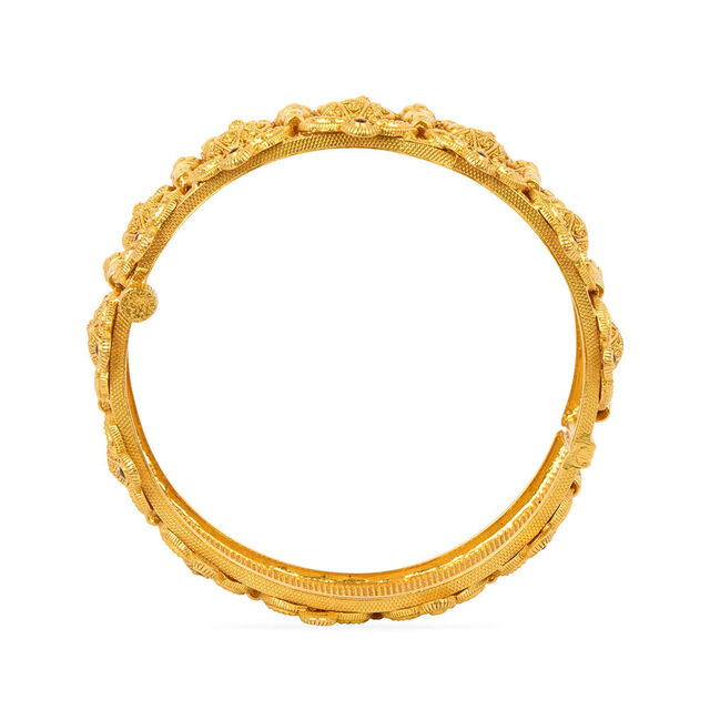 Tanishq 22KT Synthetic Stones Bangle for Women 4