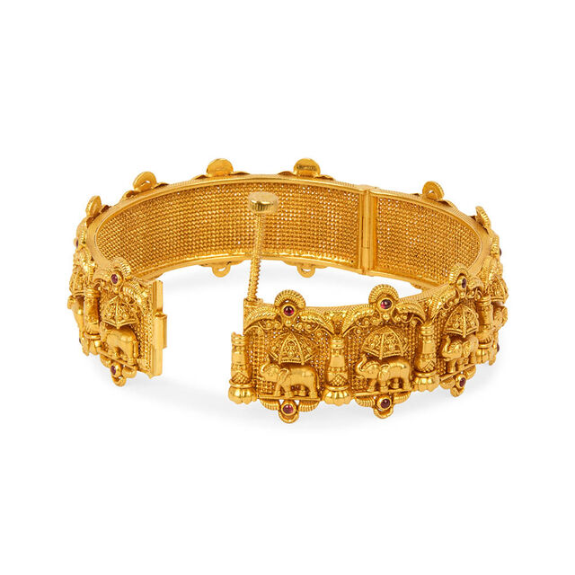 Tanishq 22KT Synthetic Stones Bangle for Women 5
