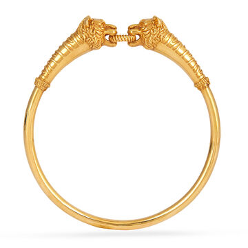 Tanishq 22 KT Pulikali Tiger-Head Kada for Men
