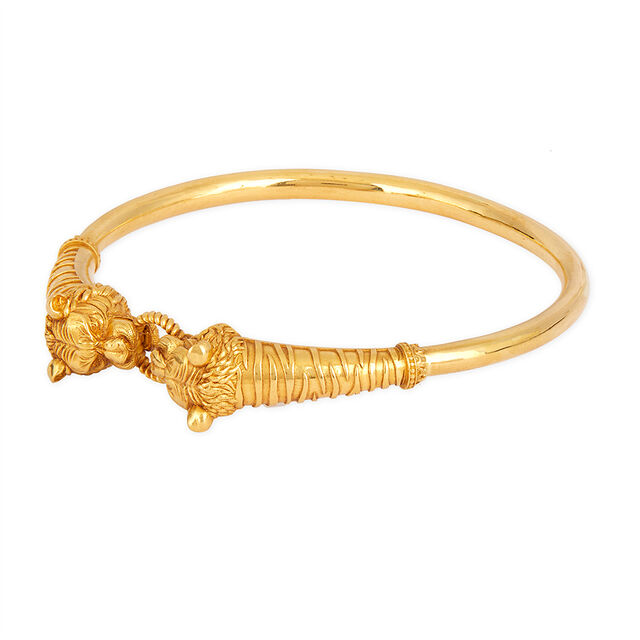 Tanishq 22 KT Pulikali Tiger-Head Kada for Men 4