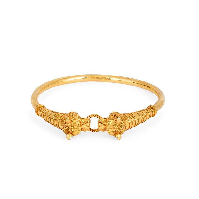 Tanishq 22 KT Pulikali Tiger-Head Kada for Men 5