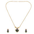 Striking Peacock-Inspired Pendant Set 2