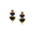 Striking Peacock-Inspired Pendant Set 4