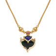 Striking Peacock-Inspired Pendant Set 6