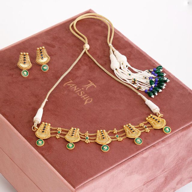 Opulent Temple Gopura Necklace 6