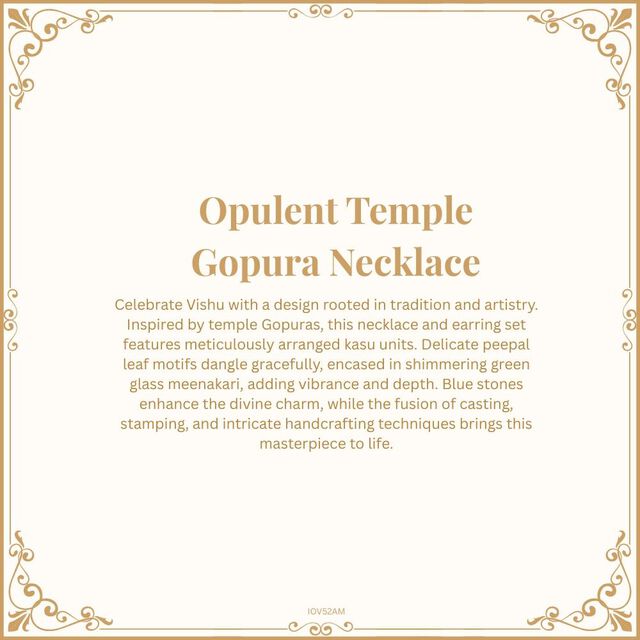 Opulent Temple Gopura Necklace 7