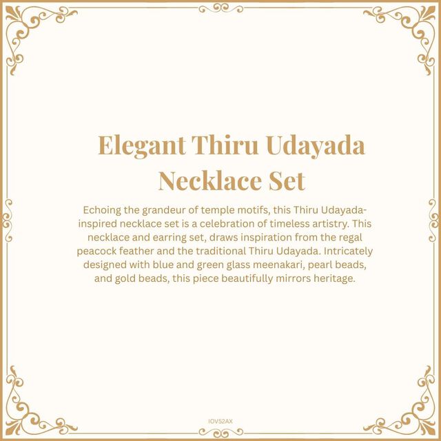Elegant Thiru Udayada Necklace Set 8