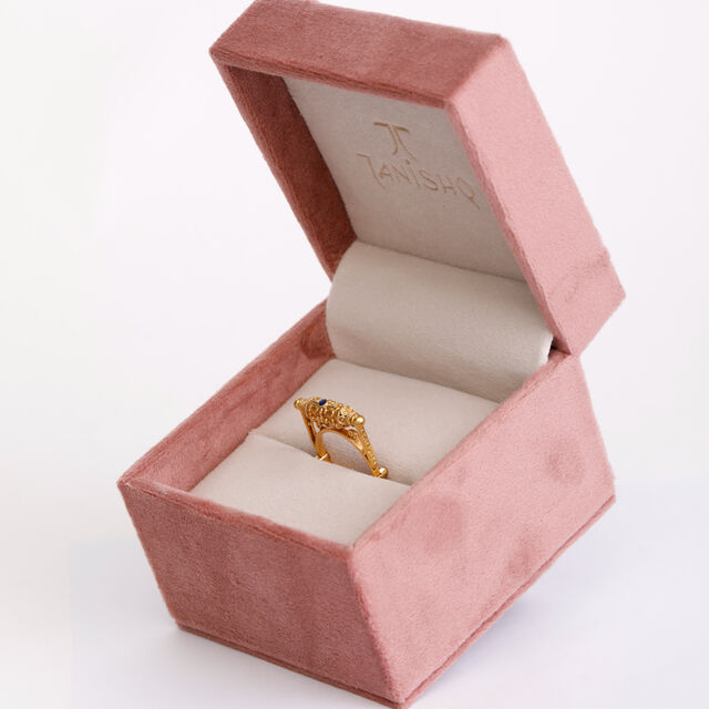 Brass Lamp Motif Ring 7
