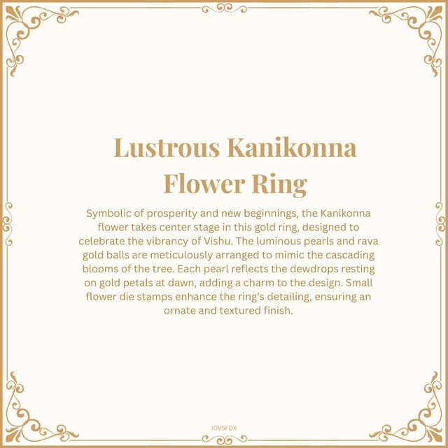 Lustrous Kanikonna Flower Ring 9