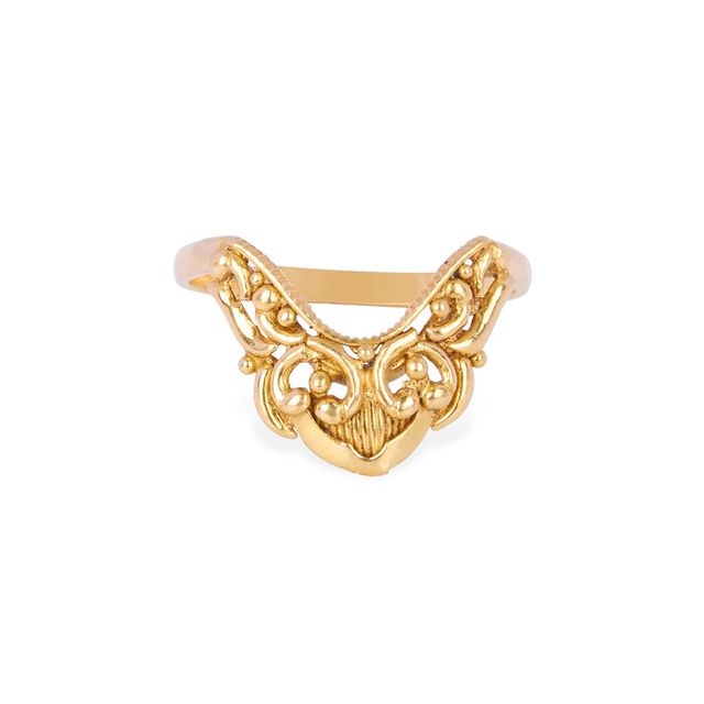 Tanishq 22KT Synthetic Stone Finger Ring for Women 6