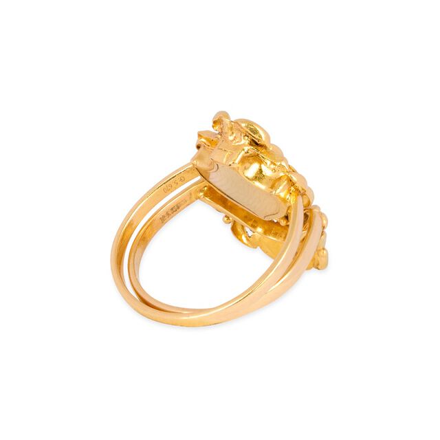 Tanishq 22KT Synthetic Stone Finger Ring for Women 8