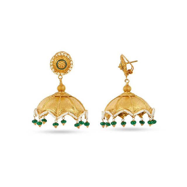 Muthukuda Inspired Jhumkas 4