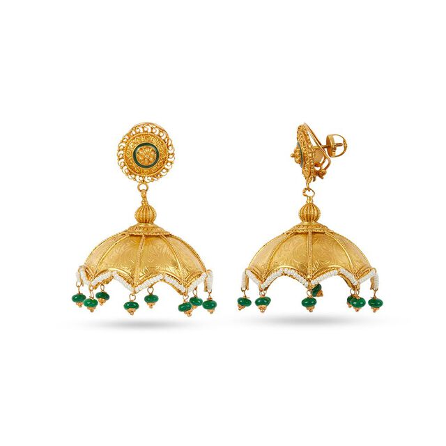 Muthukuda Inspired Jhumkas 5