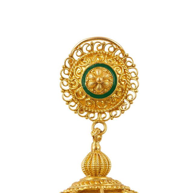Muthukuda Inspired Jhumkas 7