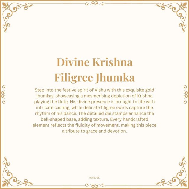 Divine Krishna Filigree Jhumka 7