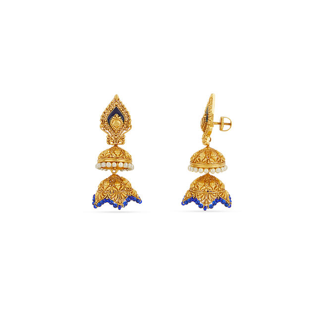Tanishq 22KT  Gold Earrings  for Women 2