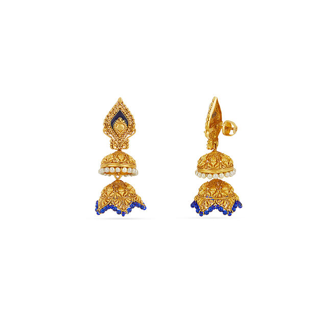 Tanishq 22KT  Gold Earrings  for Women 4