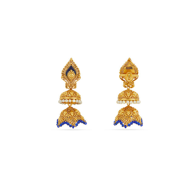 Tanishq 22KT  Gold Earrings  for Women 5