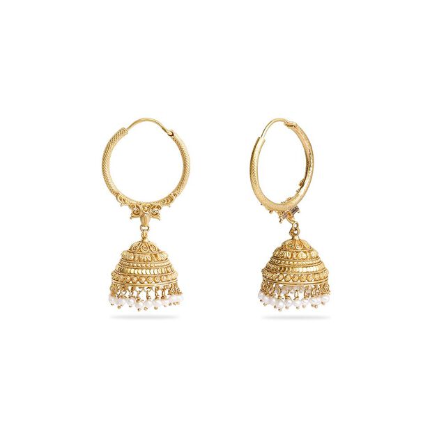 Brass Bell Jhumkas 4