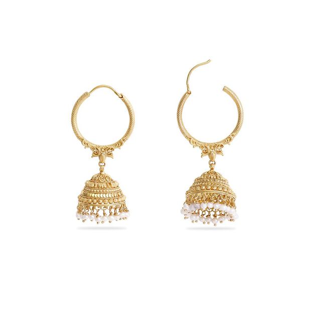 Brass Bell Jhumkas 6