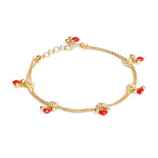 Vishu Bloom Floral Anklet 3