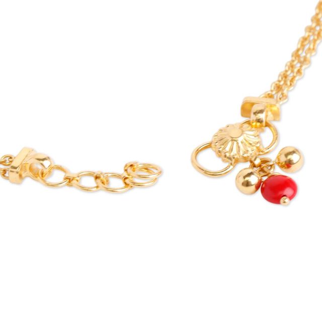 Vishu Bloom Floral Anklet 5