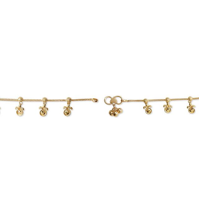 Gold Kuzhiminni Anklet Pair 5