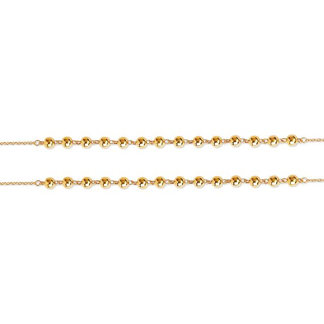 Gold Manimala Anklet Pair 3