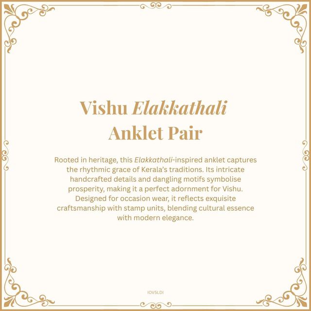 Vishu Elakkathali Anklet Pair 9