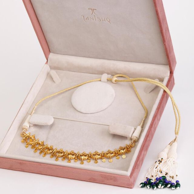 Enchanted Bloom Peepal Leaf Necklace 6