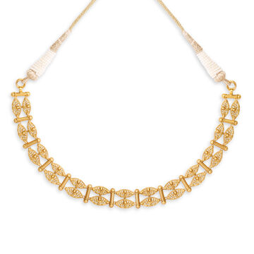 Elegant Swirl Gold Necklace