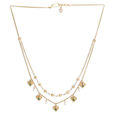 Peepal Leaf Layered Charm Necklace 2