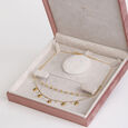 Peepal Leaf Layered Charm Necklace 6