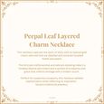 Peepal Leaf Layered Charm Necklace 7