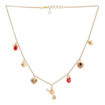 Peacock Charm Multi-Coloured Necklace