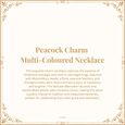 Peacock Charm Multi-Coloured Necklace 8