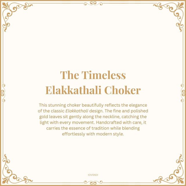 Timeless Elakkathali Choker 7