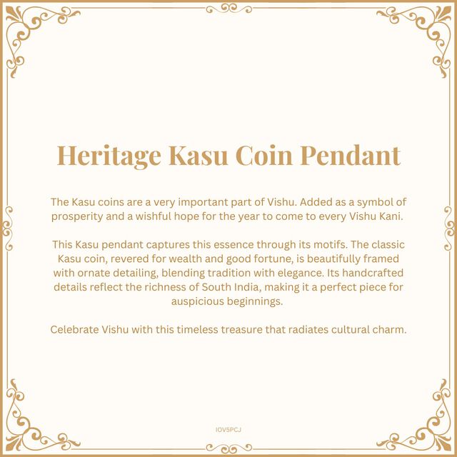 Heritage Kasu Coin Pendant 8